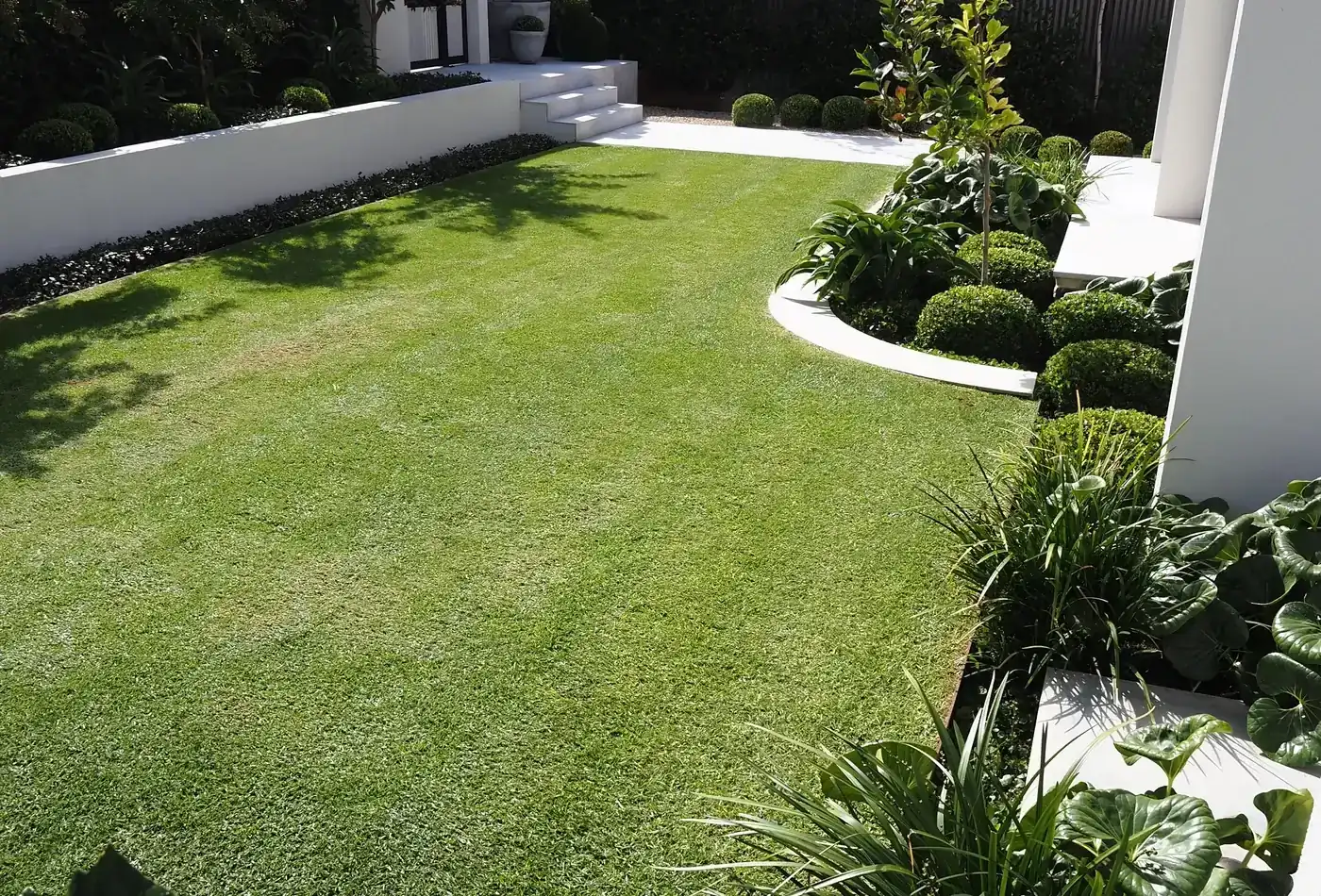 Landscape installation in Sandwich, Illinois