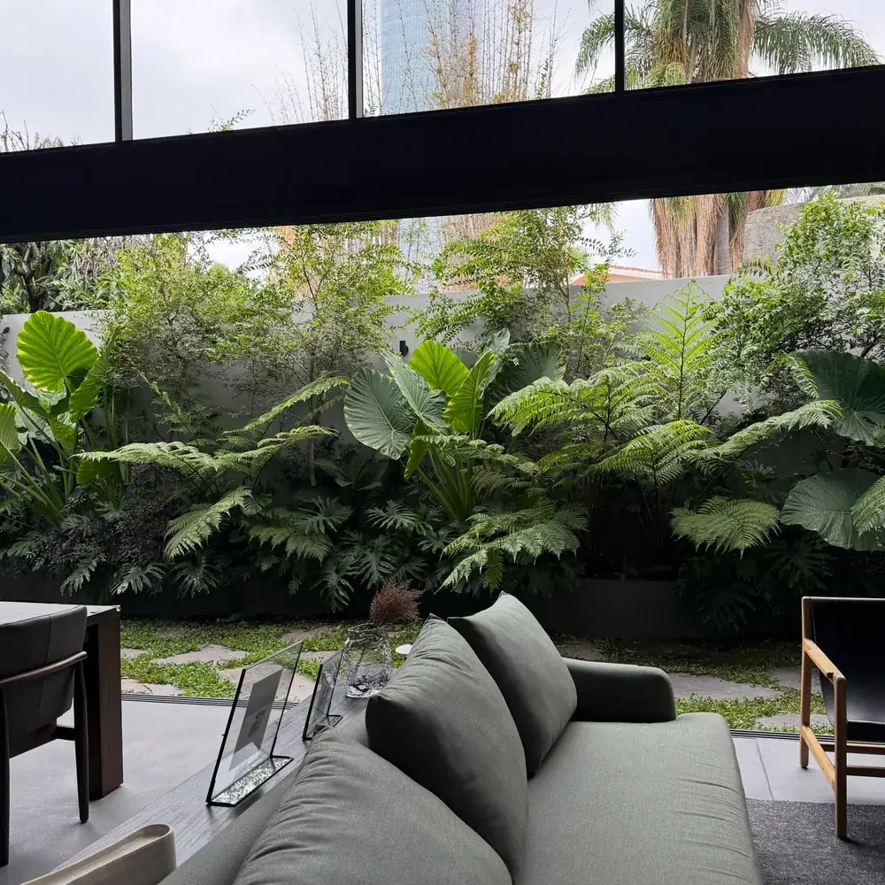 Covered Terrace & Screen Planting