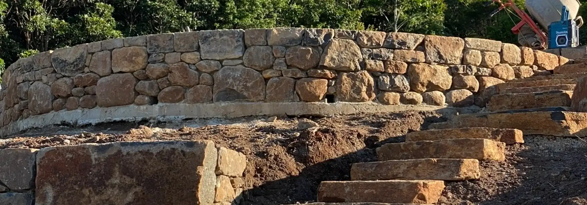 Stone Walls & Boulder Steps
