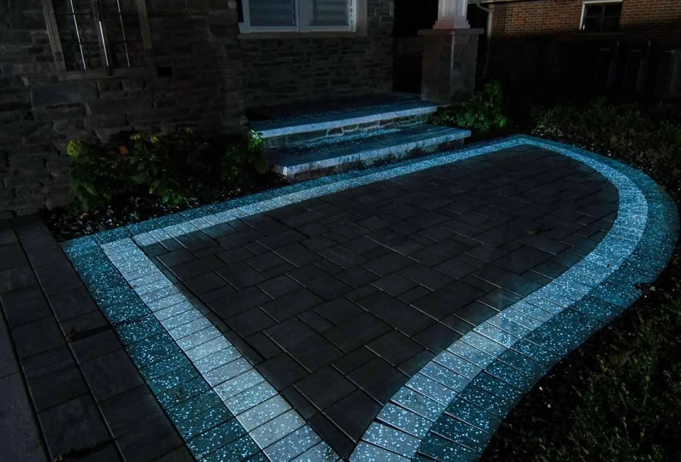 Glow Path Technology installation by Hollow Oak Landscaping