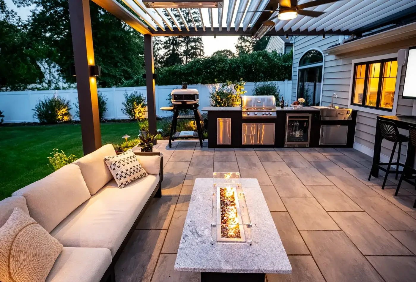 Outdoor Living Spaces installation by Hollow Oak Landscaping