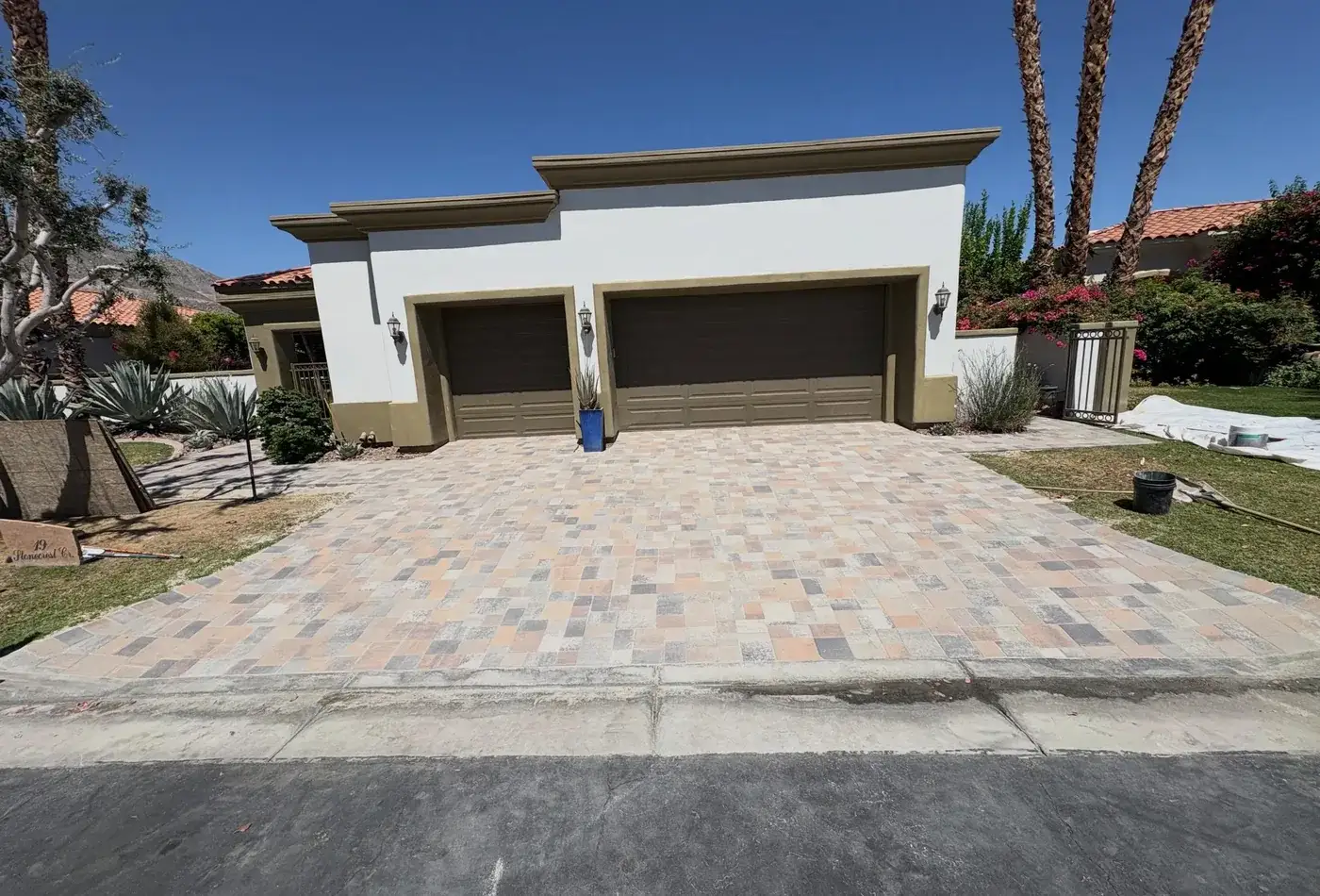 Paver Driveways installation by Hollow Oak Landscaping