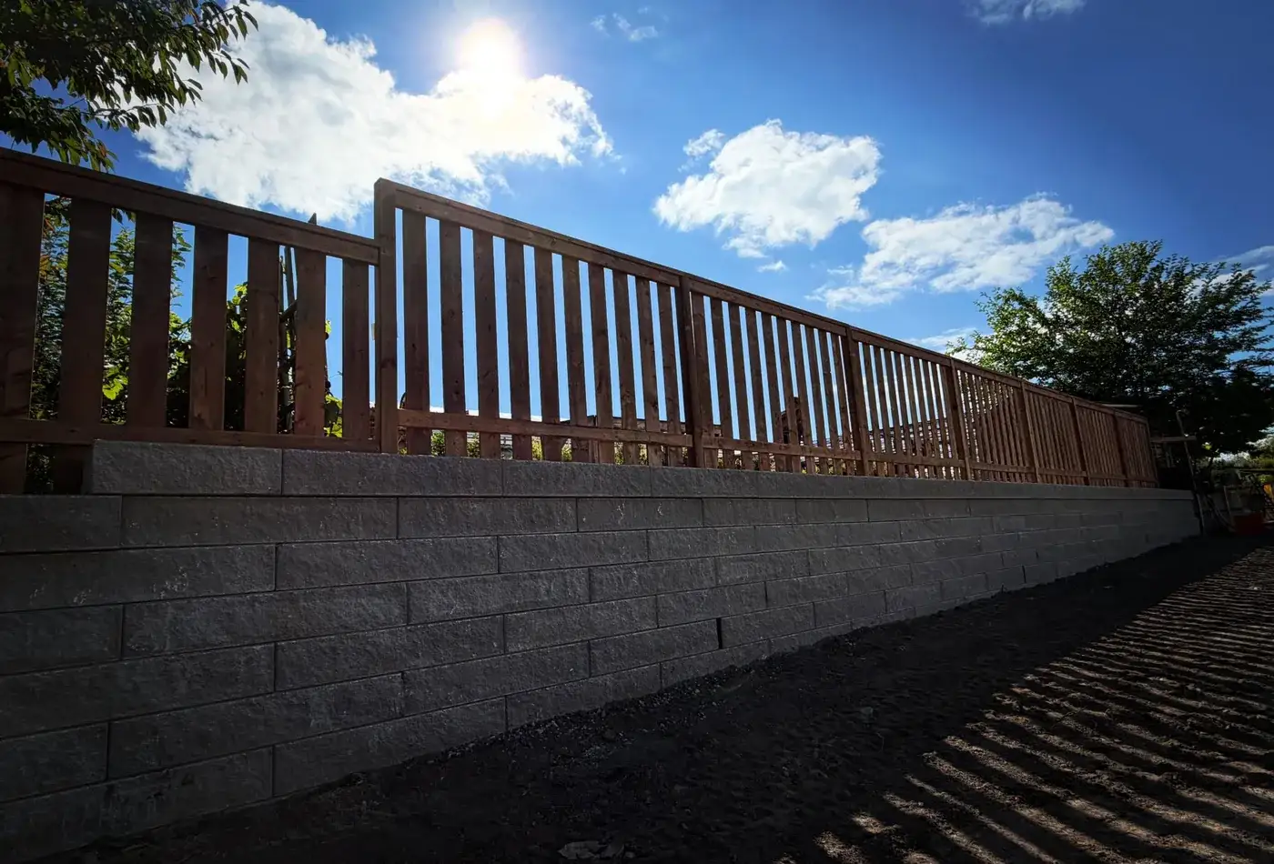 Retaining Walls installation by Hollow Oak Landscaping