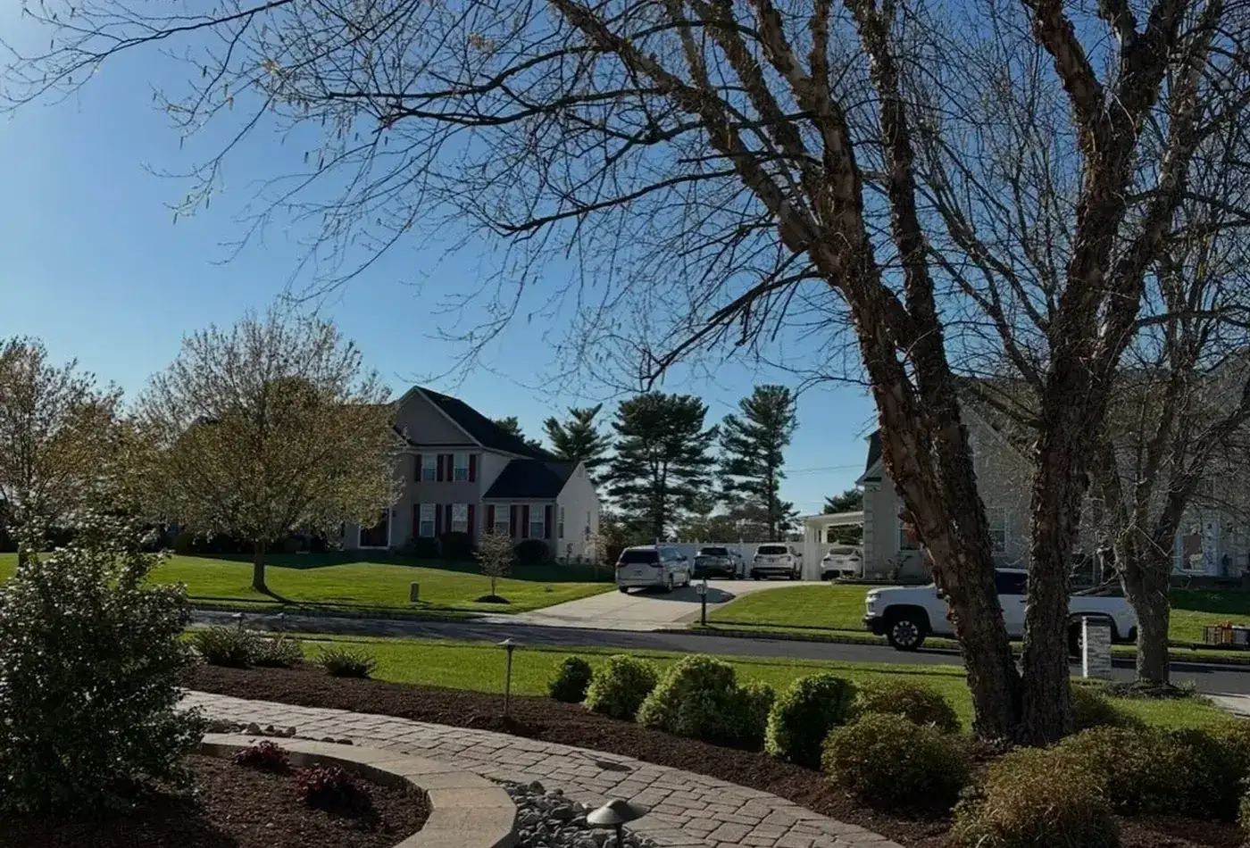Spring Cleanup installation by Hollow Oak Landscaping