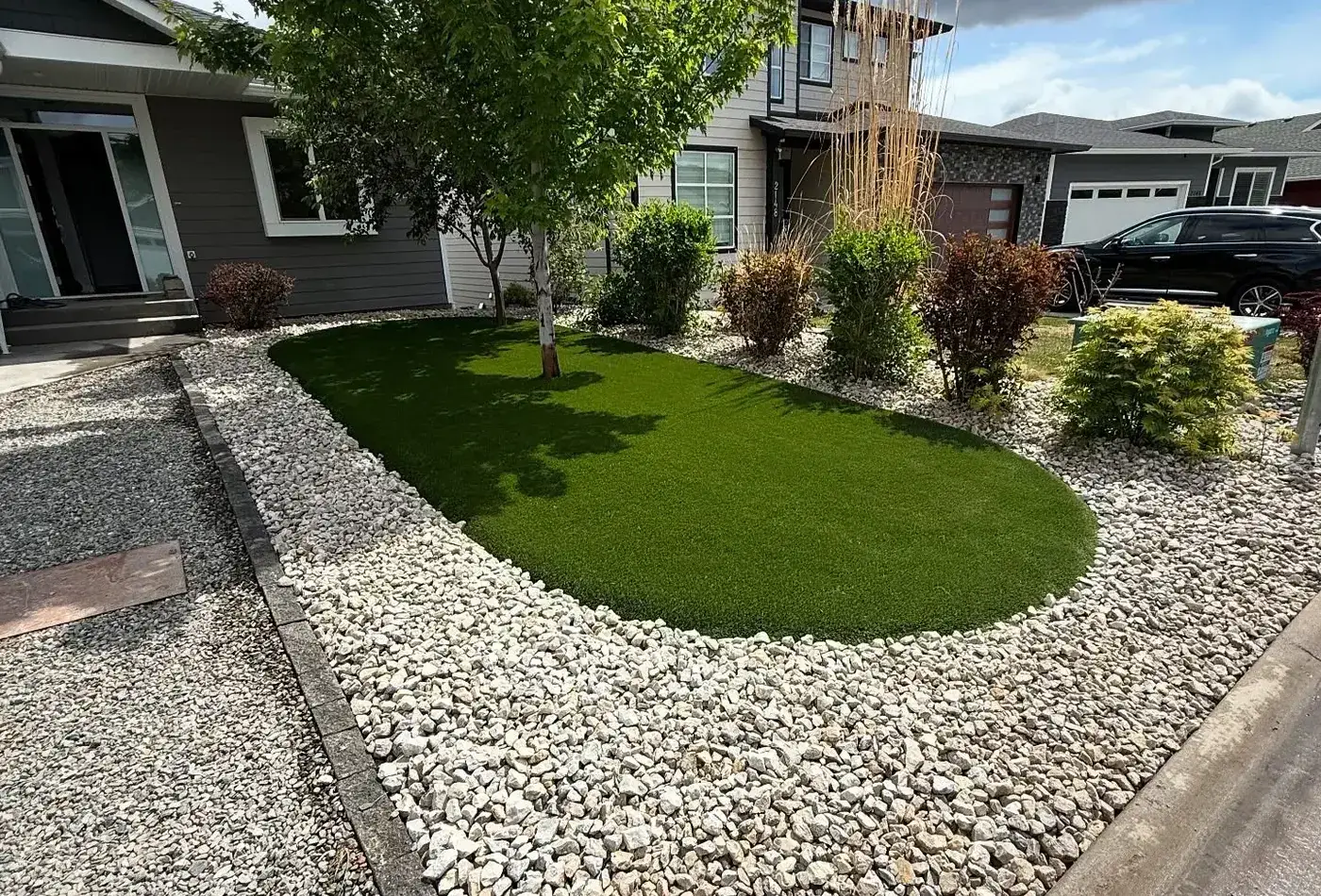 Synthetic Turf installation by Hollow Oak Landscaping
